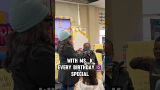 Birthdays with Ms K always go a little something like this 🥹🩷🧁 viralvideo [upl. by Aliak]