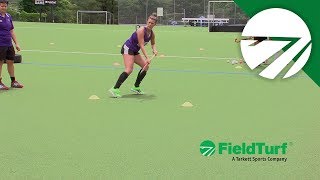 The Shuttle │ Passing Drill │ Field Hockey Training with Amy Cohen [upl. by Cami]