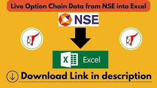 How to get live options chain data from NSE website into Excel Sheet  Live data  Option chain [upl. by Yeliak]