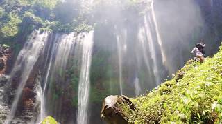 Exploring Tumpak Sewu Waterfall amp Goa Tetes Lumajang Indonesia  Bali Java HOLIDAYS [upl. by Tsai]