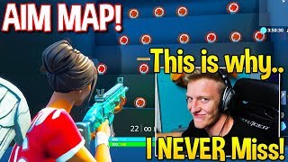 Tfue Shows SUPER USEFUL AIM TRAINING MAP that will MAKE YOU BETTER  Fortnite Moments [upl. by Ujawernalo]