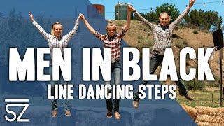 Learn How to Line Dance to quotMen in Blackquot by Will Smith [upl. by Anazraf]