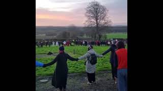 Crowds Flock To Ancient Irish Site To Marvel At Winter Solstice Sunrise [upl. by Ebocaj]