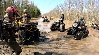 CanAm Renegades having fun in the Mud for Michelles birthday [upl. by Siravrat]