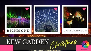 Kew Gardens Christmas Lightening [upl. by Esinev]