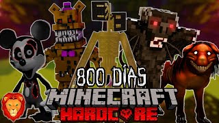 SOBREVIVÍ 800 días en un Apocalipsis de CREEPYPASTAS en Minecraft HARDCORE y esto es lo que sucedió [upl. by Vardon]