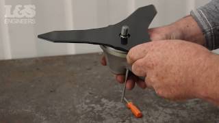 How to the Fit the Blade on a Stihl FS410C Brushcutter  LampS Engineers [upl. by Coh]