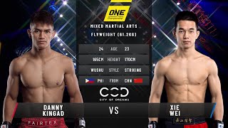 Danny Kingad vs Xie Wei  Full Fight Replay [upl. by Dyane]