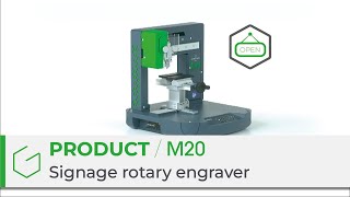 M20 rotary engraving machine ideal for signage shop [upl. by Arreic265]