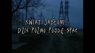 Kwiat Jabłoni  Dziś Późno Pójdę Spać speed up 🌸 [upl. by Noissap]