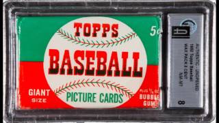 1952 Topps 5 Cent Baseball Card Unopened Wax Pack [upl. by Phira]