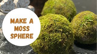 💚 How to Make Moss Sphere  Moss Ball 💚 [upl. by Julianne]