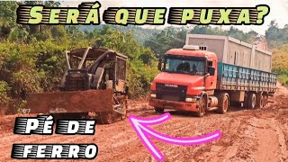 TRATOR DE ESTEIRA PUXANDO CARRETA [upl. by Akyeluz949]