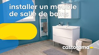 Comment poser un meuble vasque dans une salle de bains  Castorama [upl. by Attenor]