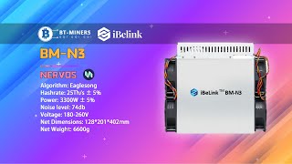 iBeLink BMN3 CKB Miner 25Ths 3300W Miner Setup [upl. by Wolcott840]