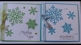 ScrapbookingTuto  une petite carte pour Noël ou le Nouvel An [upl. by Graff]