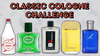 CLASSIC CHEAP COLOGNE CHALLENGE  OLD SPICEBLUE STRATOSBRUTMANDATEHAI KARATE [upl. by Killion]