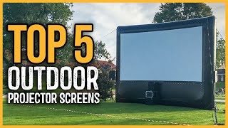 Best Outdoor Projector Screens 2024  Top 5 Best Outdoor Movie Screens On Amazon [upl. by Kitty292]