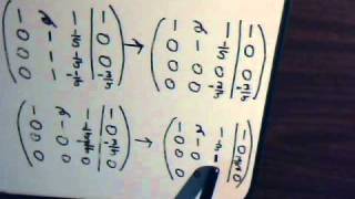 Linear Algebra Video 3 Row Echelon Form Gaussian Elimination  Overdetermined System Example 2 [upl. by Minni]