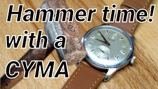 Hammer time with an elegant Cyma Triplex Cymaflex watch [upl. by Adnamal]