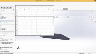 Design Table in SOLIDWORKS [upl. by Shaner705]