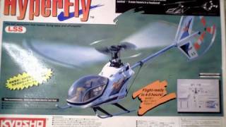 The Kyosho HYPERFLY was the 1st Production RC helicopter with No Tail Rotor NOTAR [upl. by Edva]