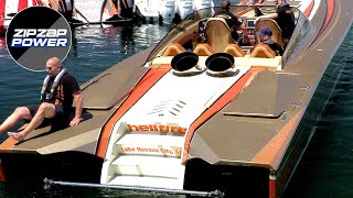 3000HP TURBINE BOAT STARTUP LOUD [upl. by Eelyac]