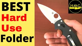 The Very Best All Around Hard Use EDC FOLDING KNIFE Spyderco Manix 2 Knife Review [upl. by Maxama694]