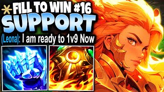 Meet the Best Leona Support Build to 1v9 Max Tenacity  IMMORTAL  ADC NIGHTMARE 🔥 Fill to Win 16 [upl. by Paulsen]