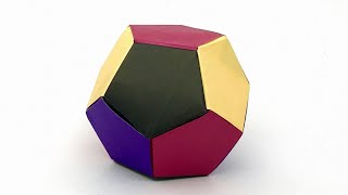 ユニット折り紙「正十二面体」／Modular Origami Dodecahedron [upl. by Leiad369]