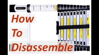 How to disassemble a telescoping ladder [upl. by Htidirem]