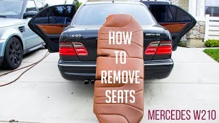 How to Remove Seats on a Mercedes W210 E Class [upl. by Hudis]