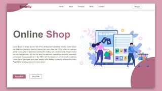 How to Make A Online Shop Website Using  HTML amp CSS [upl. by March]