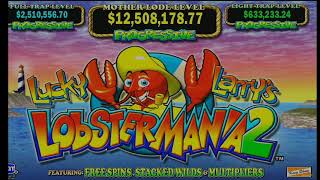 Lobstermania 2 High Limit Slot Play [upl. by Molly]