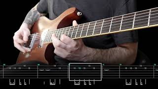 Architects  Doomsday Guitar TABS ON SCREEN [upl. by Arait]