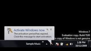 Windows 7 Build 760X This copy of Windows is not genuine How to Fix in 2 steps [upl. by Isnyl39]