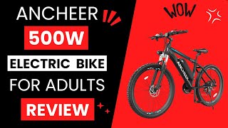 ANCHEER 500W Electric Bike for Adults Review [upl. by Akemad]