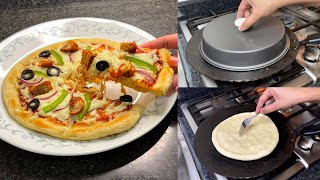 Tawa Pizza No Oven Ab Aise Banaye Khany Wale Hath na Rok Paye by Huma In The Kitchen [upl. by Loux912]