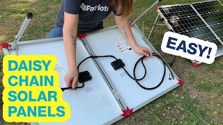 How to Daisy Chain Your Solar Panels  Patriot Power Generator 1800 [upl. by Mulloy]