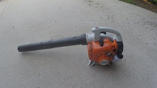 Stihl BG 56 CE Handheld Leaf Blower Review With Easy2Start [upl. by Elburt]