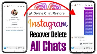 Instagram Delete Chat Wapas Kaise Laye  How To Recover Deleted Chats On Instagram [upl. by Tandy]