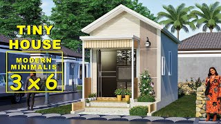 Desain Rumah 3x6 Meter  Modern Minimalis  Tiny House [upl. by Davis]