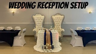 Wedding Reception Setup  Wedding Decorations Ideas [upl. by Henson193]