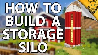 Minecraft How To Build A Storage Silo Tutorial [upl. by Boehike424]