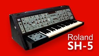 ROLAND SH5 Analog Synthesizer 1976  HD DEMO [upl. by Salomie]