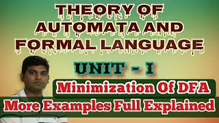 TAFL18Minimization of DFA using Equivalence Method  Minimization of automata [upl. by Ientruoc]