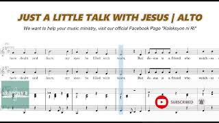 Just a Little Talk with Jesus  Alto  Piano [upl. by Sauls]