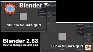 Blender 283 Easy  How to change the grid size [upl. by Tedra747]