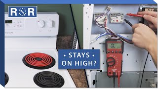 Electric Stove Stays on High  Troubleshooting  Repair amp Replace [upl. by Reichert497]