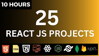 🚀🔥 Build 25 React JS Projects in 10 Hours  React JS Full Course  React Interview Questions 2023 [upl. by Kcire]